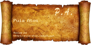 Puia Atos névjegykártya